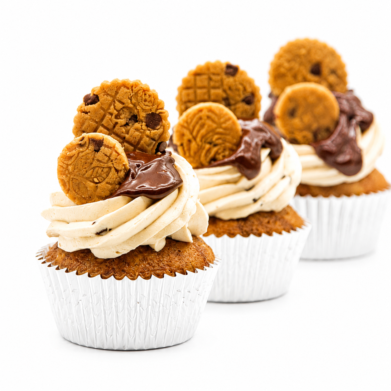 Chocolate Chip Cookie Dough Cupcakes
