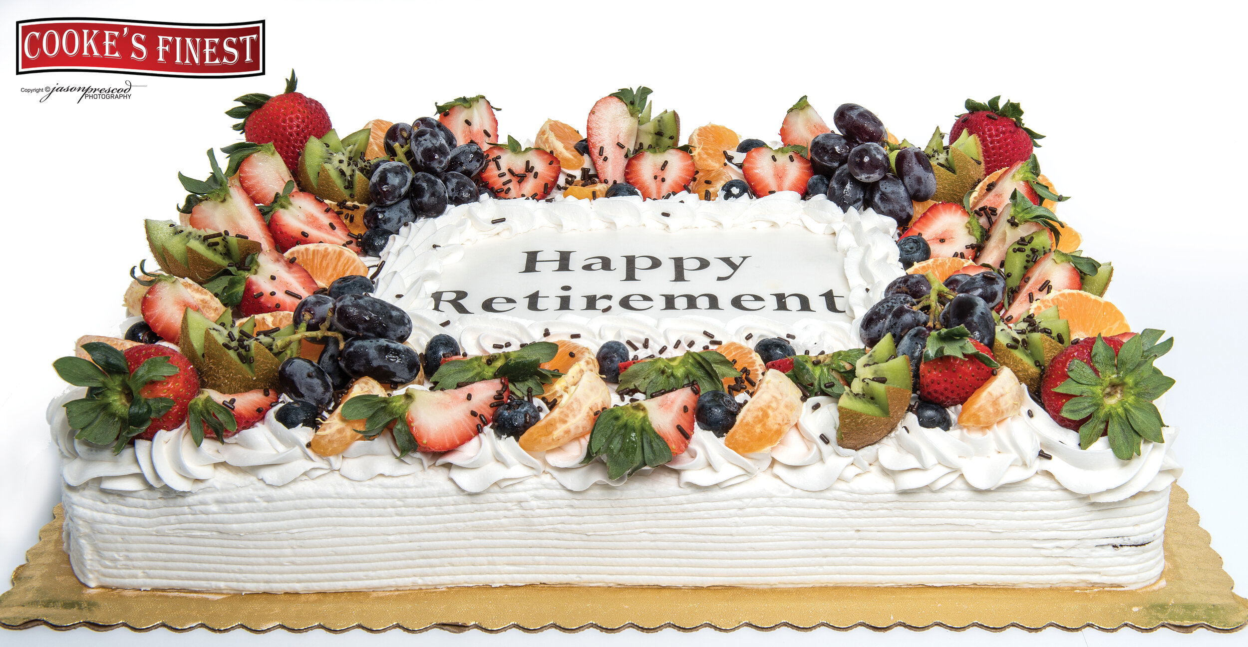 Chocolate Rum Cake with Fresh Fruits