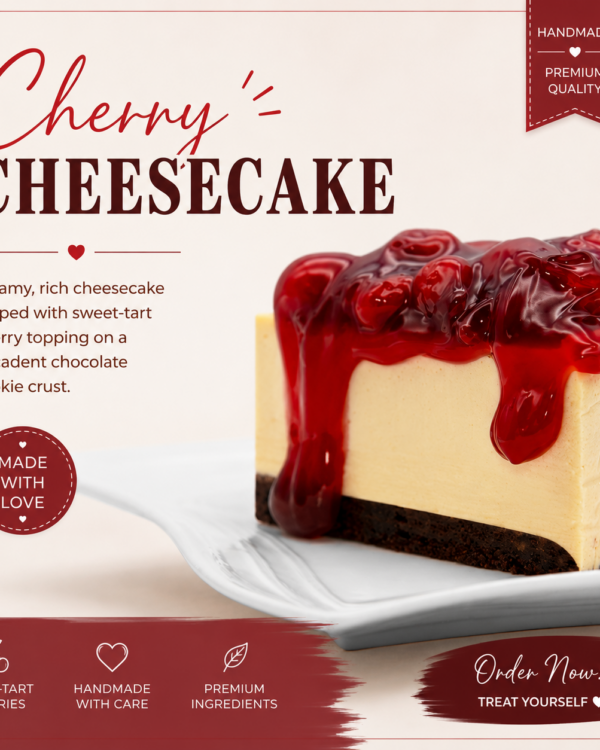 Cherry Cheesecake Slice