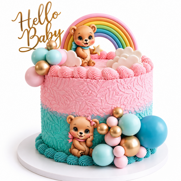 Hello Baby Celebration Cake