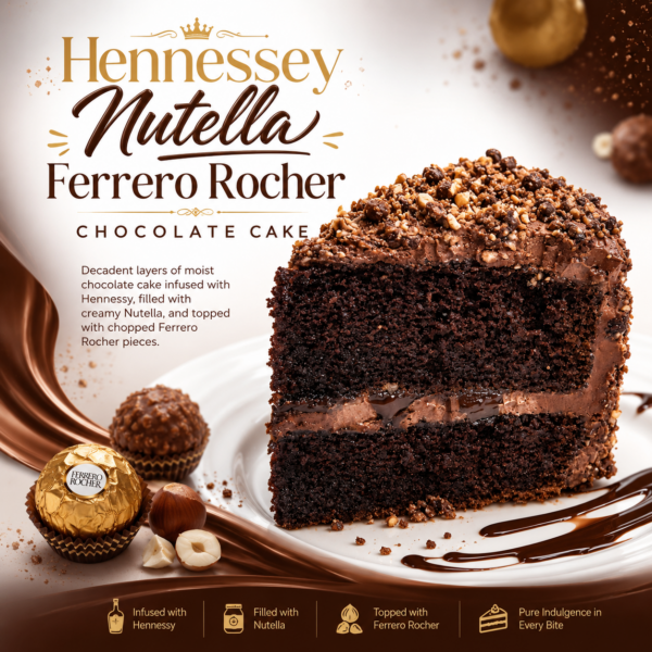 Hennessy Nutella Ferrero Cake Slice