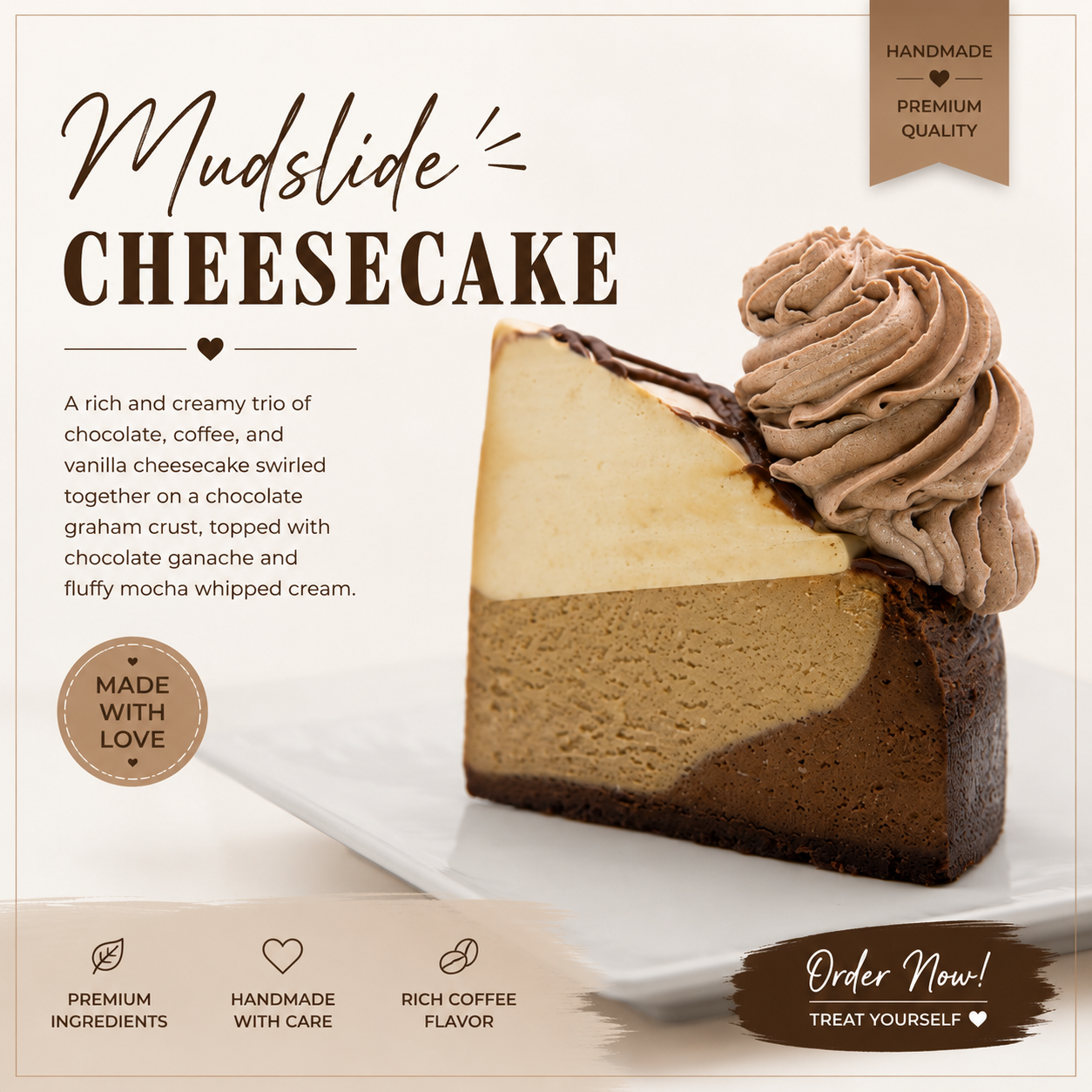 Mudslide Cheesecake
